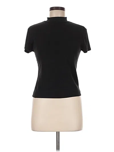 Pre-owned One Step Up Short Sleeve Turtleneck In Black