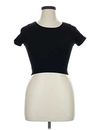 Pre-owned One Step Up Short Sleeve Turtleneck In Black