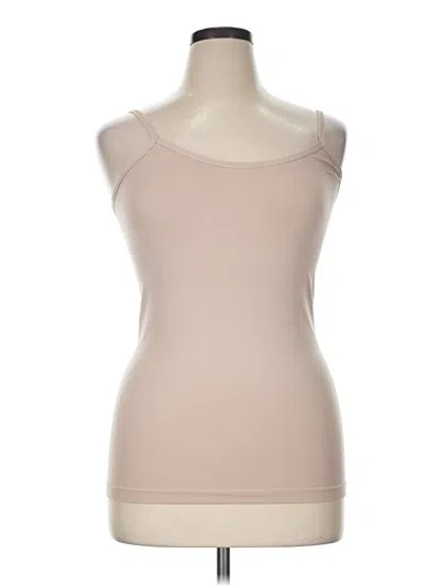 Pre-owned One Step Up Tank Top Tan Strapless Neckline Tops