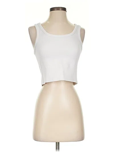 Pre-owned One Step Up Tank Top White Strapless Neckline Tops