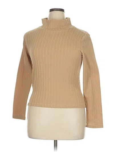 Pre-owned One Step Up Turtleneck Sweater In Tan