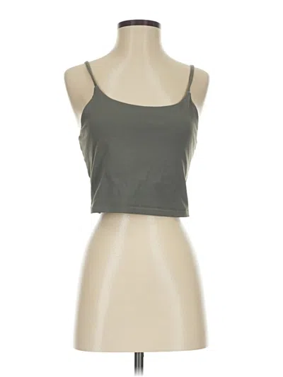 Pre-owned One Tank Top Green Strapless Neckline Tops