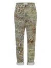 One Teaspoon 1982s Five-pocket Leopard-print Jeans In Green