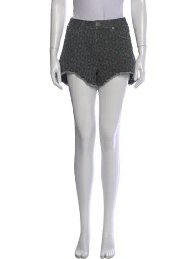 Pre-owned One Teaspoon Animal Print Mini Shorts In Multi