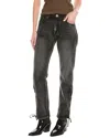 One Teaspoon Awesome Baggies Faded Black High Waist Straight Jean In Black