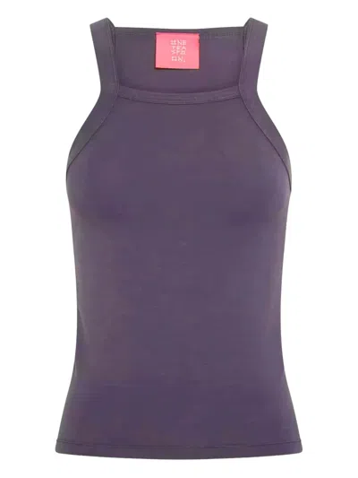 One Teaspoon Bamboo Logo Top In Purple