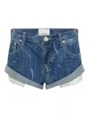 One Teaspoon Bandit Shorts In Blue
