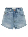 One Teaspoon Bandit Shorts In Blue