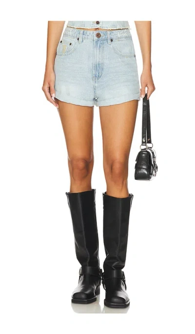 One Teaspoon Bandits High Waist Denim Short In 올드 웨스트