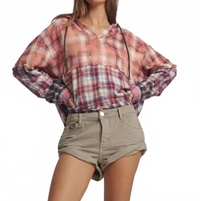 One Teaspoon Bandits Low Waist Denim Shorts In Faded Khaki In Green
