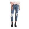 One Teaspoon Blue Cotton Cropped Jeans In Blue