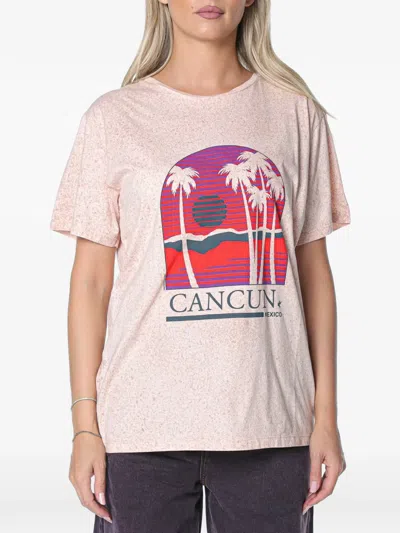 One Teaspoon Cancun Graphic-print T-shirt In Neutral