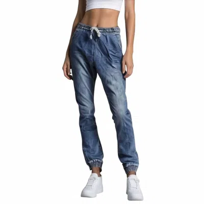 One Teaspoon Denim Super Trackies Pant In Medium Wash