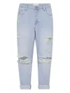 One Teaspoon Distressed Five-pocket Jeans In Blue