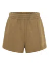 One Teaspoon Elasticated Logo Shorts In Brown