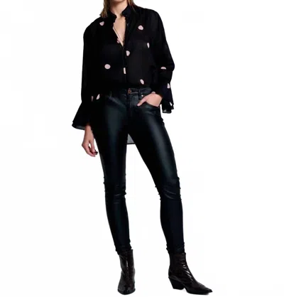 One Teaspoon Freebirds Il High Waist Skinny Jeans In Wet Black