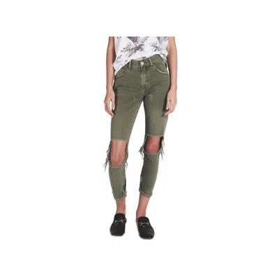 One Teaspoon Cotton Jeans & Women's Pant In Green