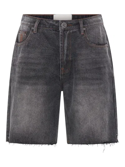 One Teaspoon Jackson Denim Shorts In Black
