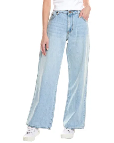 One Teaspoon Jackson Hendrixe Wide Leg Jean In Blue