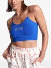 One Teaspoon Logo String Top In Blue