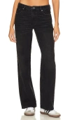 One Teaspoon Low Riders Low Waist Wide Leg Jean In Black