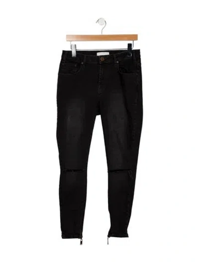 Pre-owned One Teaspoon Mid-rise Skinny Leg Jeans In Blue