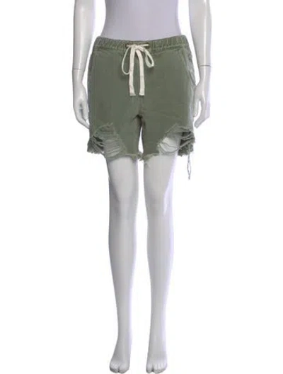Pre-owned One Teaspoon Mini Shorts In Green
