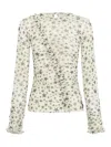 One Teaspoon Party Star-print Ruffled Top In Multi