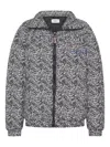 One Teaspoon Pattern High-neck Puffer Jacket In Black