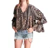 ONE TEASPOON PUNK PYTHON SOPHISTICATED SAVAGE TOP IN MULTI