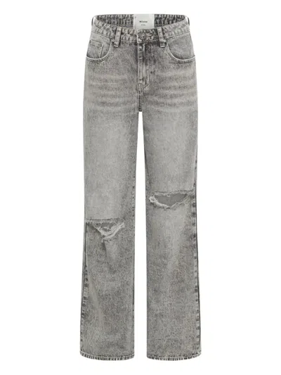 One Teaspoon Ripped Jeans In Gray