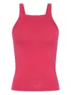 One Teaspoon Smiles Print Tank Top In Red