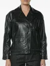 One Teaspoon Studded Leather Biker Jacket In Multi