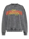 One Teaspoon Studded-logo Sweatshirt In Gray