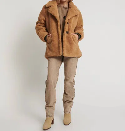 One Teaspoon Teddy Coat In Tan In Brown