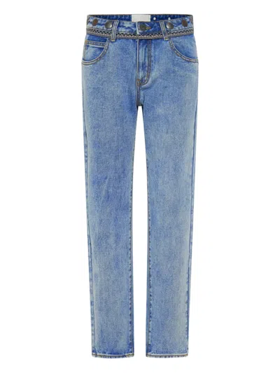One Teaspoon Truckers Coin-embellishment Jeans In Blue