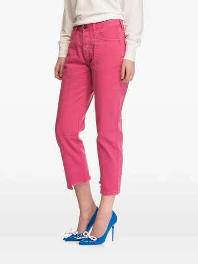One Teaspoon Truckers Raw-cut Jeans In Pink