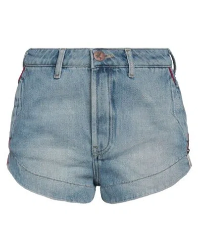 One Teaspoon Woman Denim Shorts Blue Size 23 Cotton