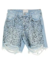 One Teaspoon Woman Denim Shorts Blue Size 26 Cotton In Blue