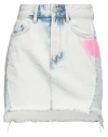 One Teaspoon Woman Denim Skirt Blue Size 22 Cotton In Blue