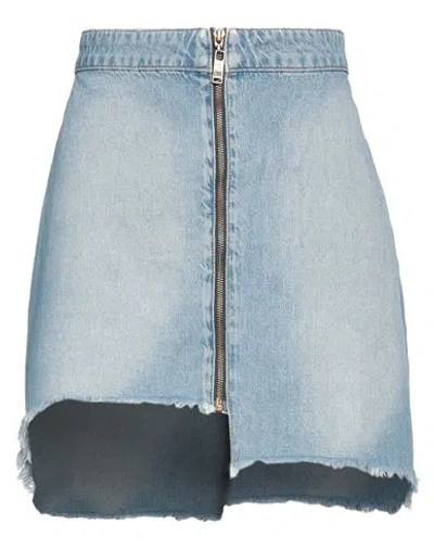 One Teaspoon Woman Denim Skirt Blue Size 22 Cotton
