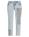 One Teaspoon Graffiti Raw Hem Jeans In Blue