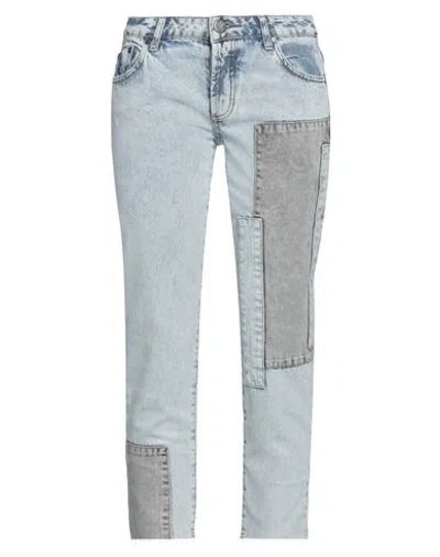 One Teaspoon Graffiti Raw Hem Jeans In Circus Blue