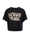 One Teaspoon Woman T-shirt Black Size M Cotton In Black