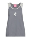 One Teaspoon Woman T-shirt Grey Size Xxs Organic Cotton In Grey
