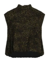 One Teaspoon Woman Blouse Military Green Size Xxs Viscose In Green