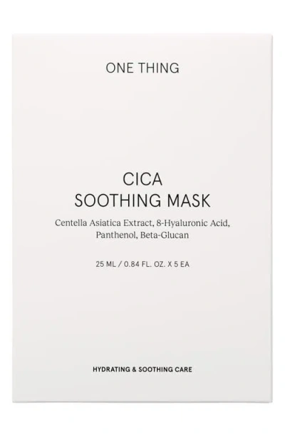 One Thing Cica Soothing Mask Set In Transparent