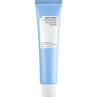 One Thing Hyaluronic Squalane Cream In Transparent