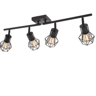 One Track Lighting Fixtures Ceiling，industrial Black Kitchen Track Lighting For Kitchen, Living Room, Di