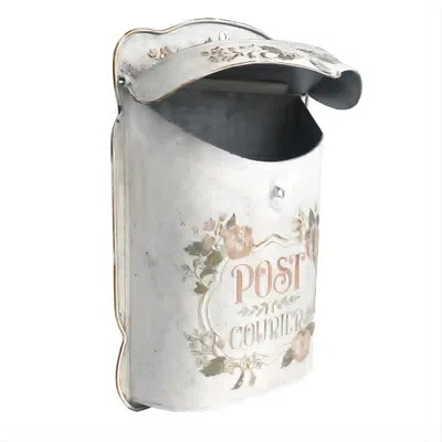 One Wall Mount Mailbox For House Outside Vintage Metal Door Mailbox Antique Style Nostalgic Charm Home D In White